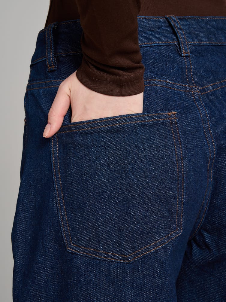 Джинсы широкие палаццо