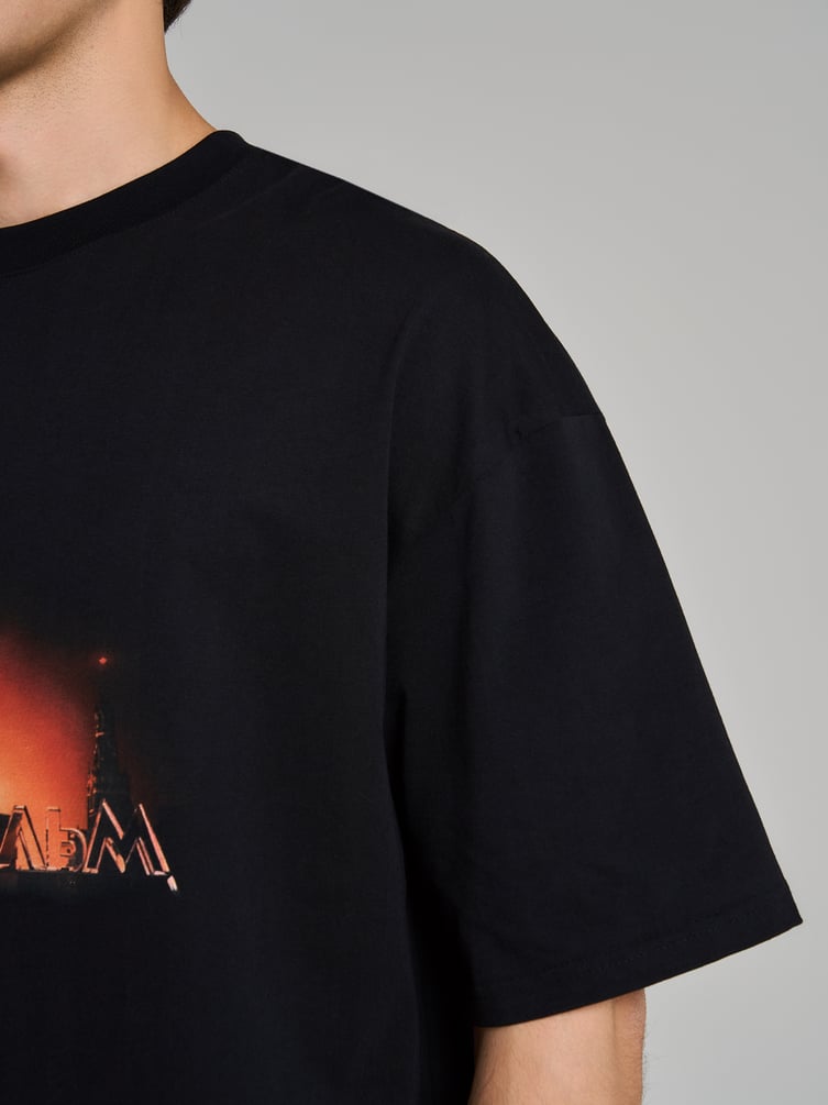 Футболка оверсайз с принтом Мосфильм