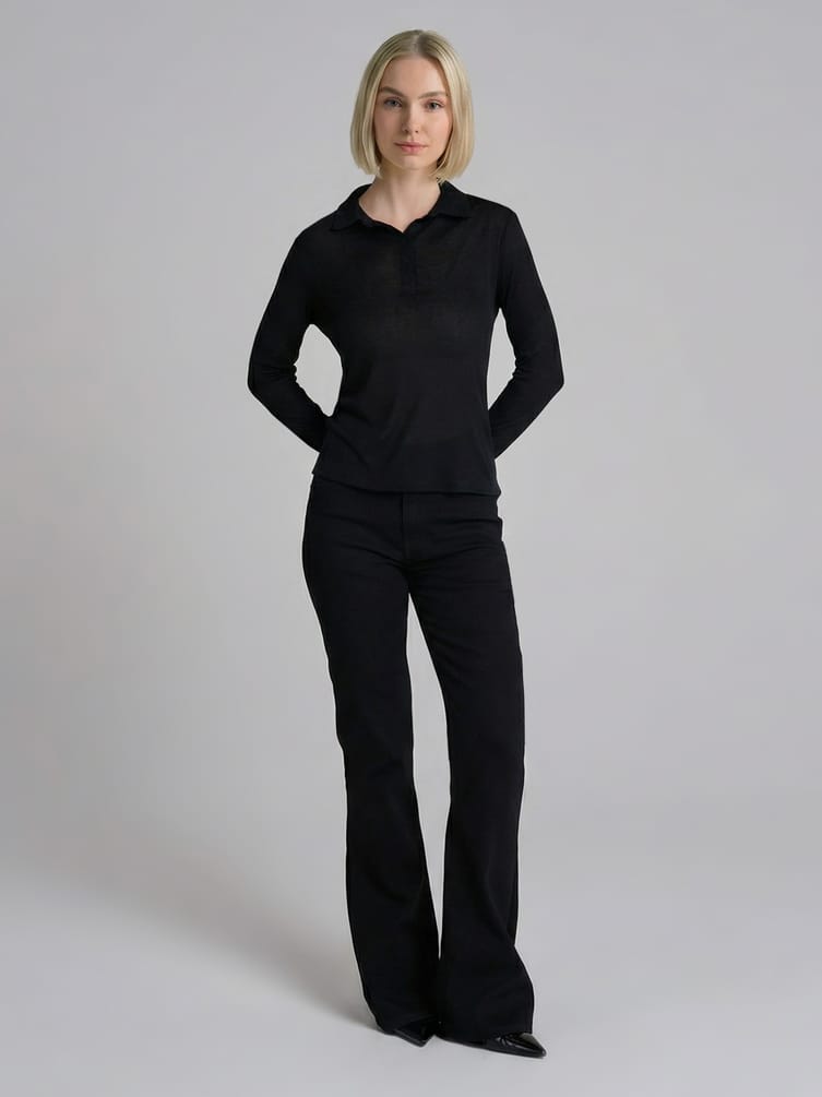 Рубашка поло с длинным рукавом