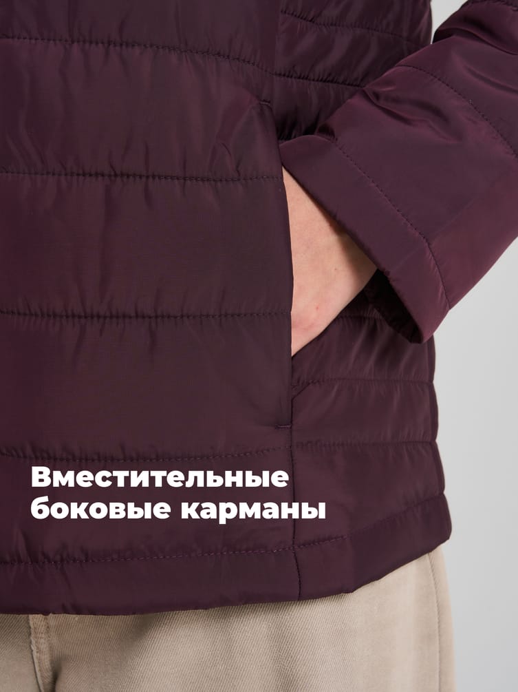 Куртка стеганная без капюшона