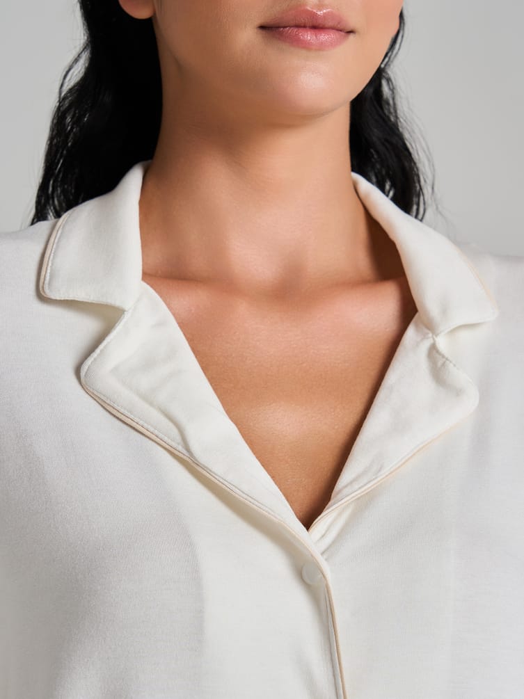 Рубашка пижамная с коротким рукавом