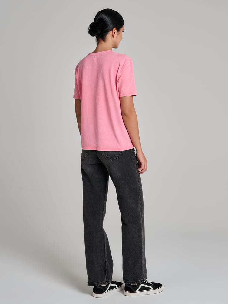 Футболка оверсайз с вареным эффектом