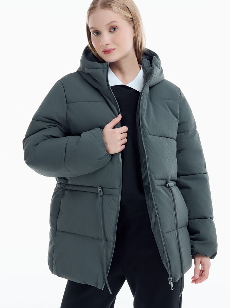 Куртка удлиненная стеганая женская