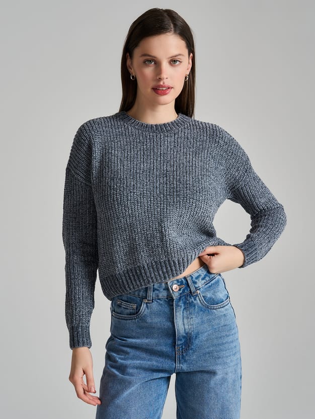 Джемпер трикотажный вязаный