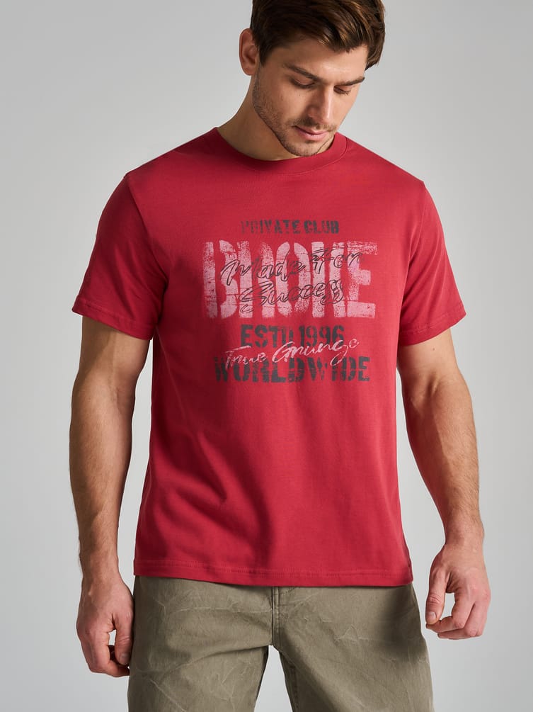 Футболка из хлопка с надписями