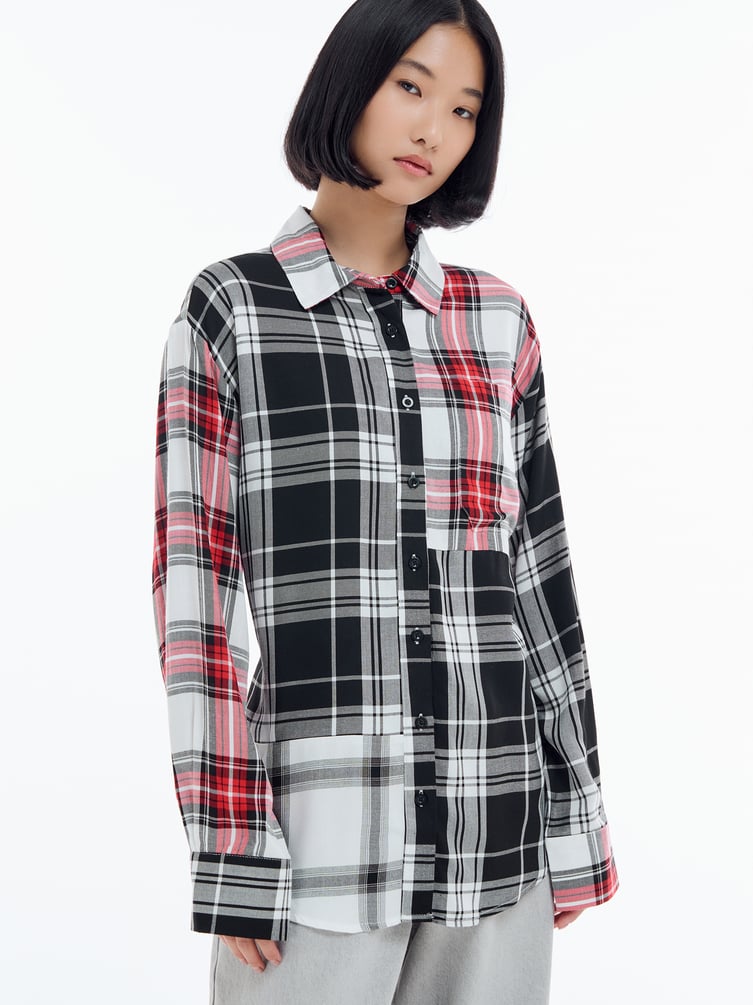 Рубашка оверсайз в клетку