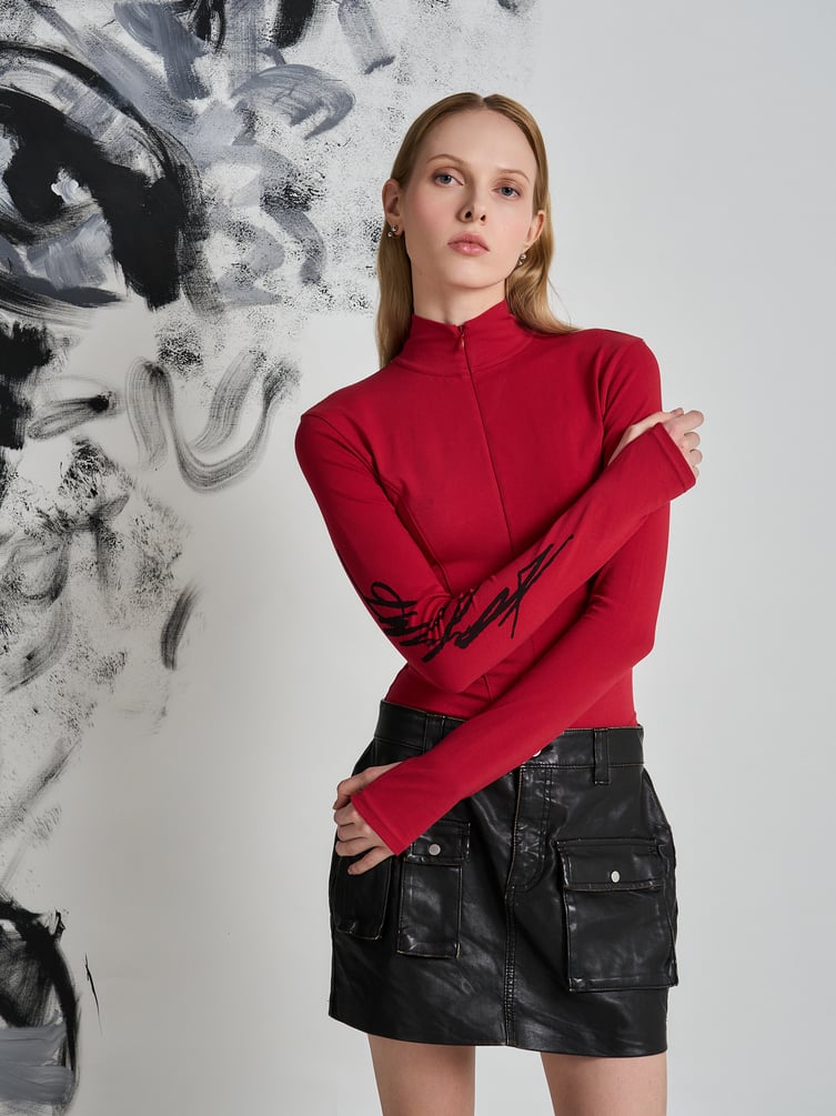 Боди с принтом Макс Борисов