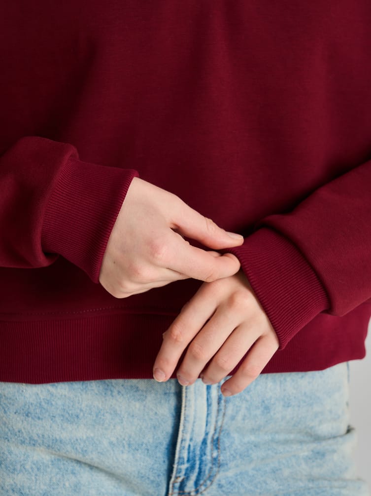 Толстовка поло оверсайз