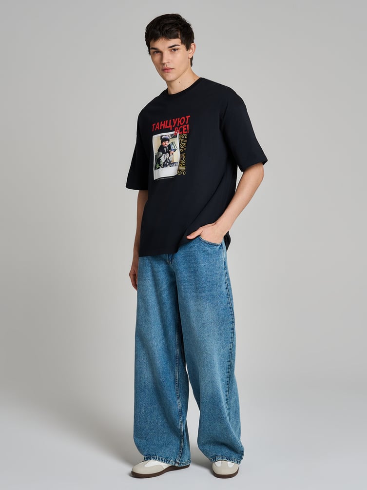 Футболка оверсайз с принтом Мосфильм