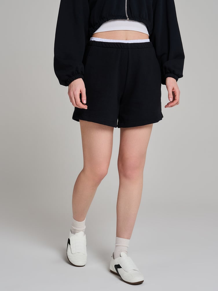 Шорты с эффектом многослойности