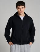 Утепленное zip-hoodie толстовка с начёсом