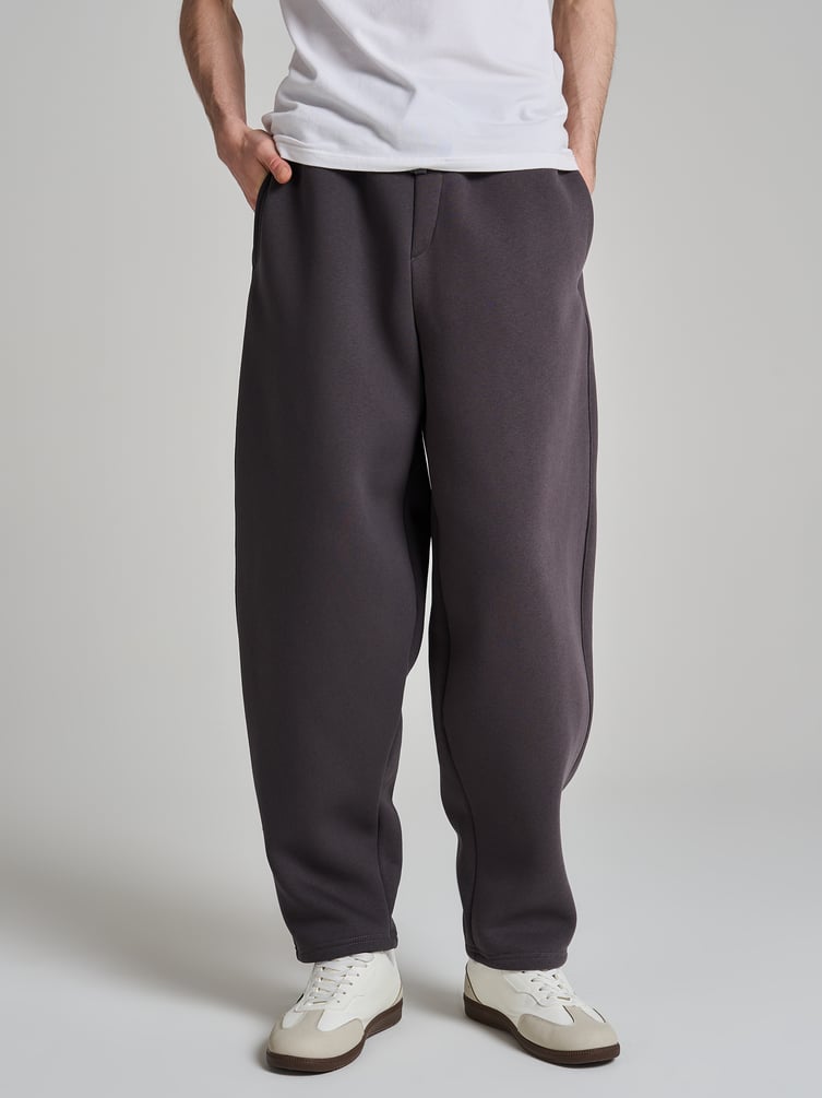 Утепленные брюки зауженные с начесом