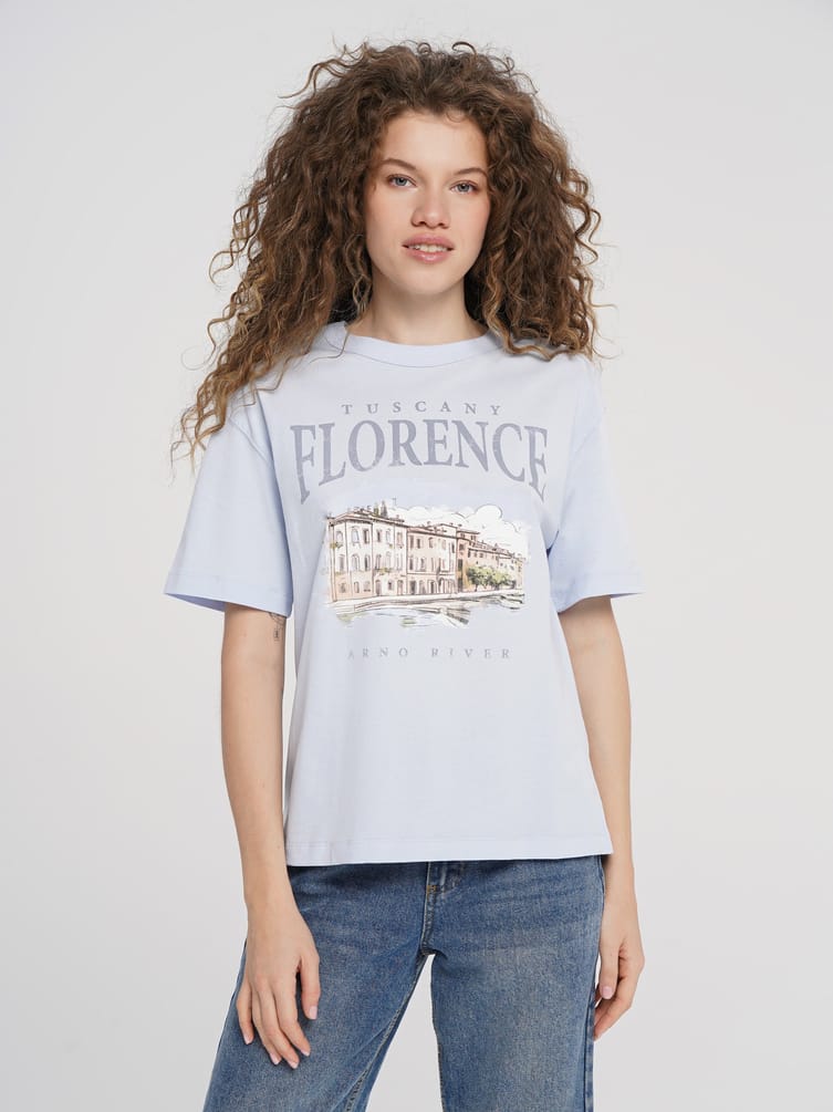 Футболка с принтом