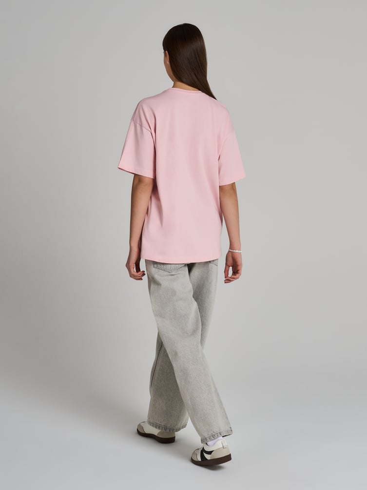 Футболка оверсайз из хлопка с принтом