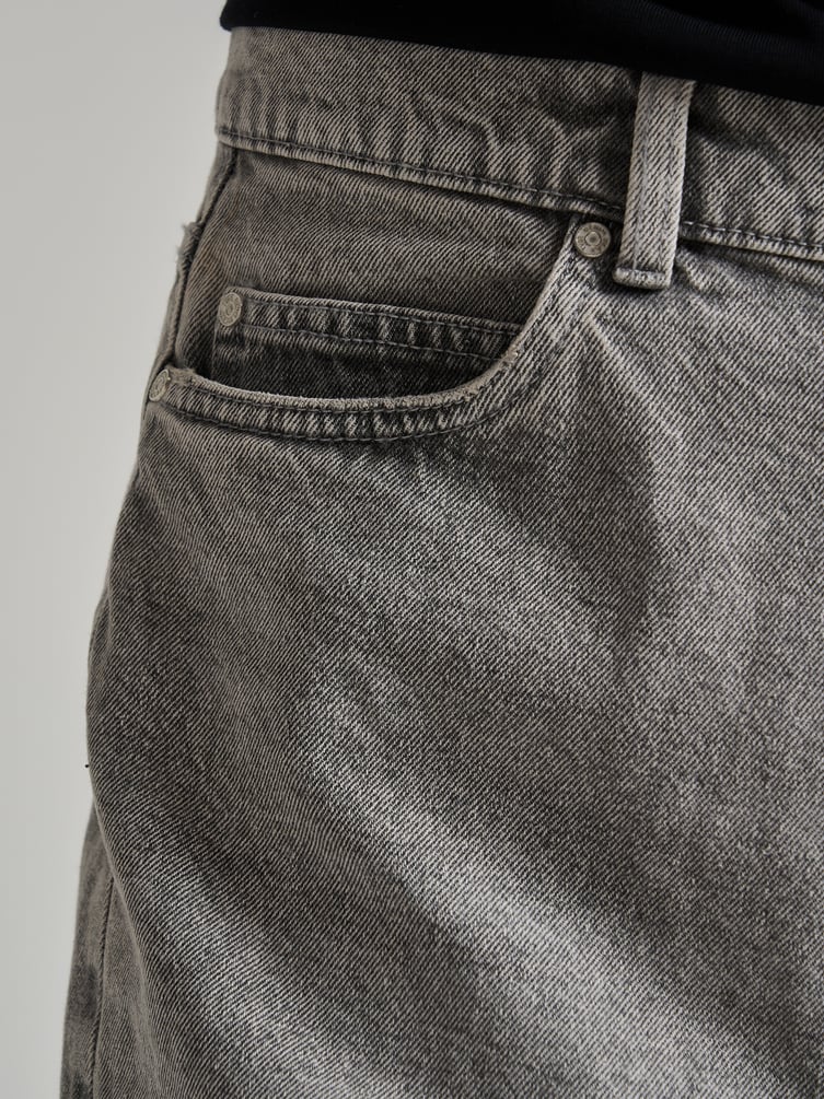 Джинсы багги широкие