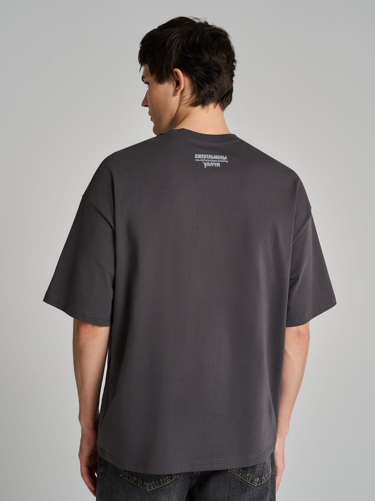 Футболка оверсайз с принтом Мосфильм