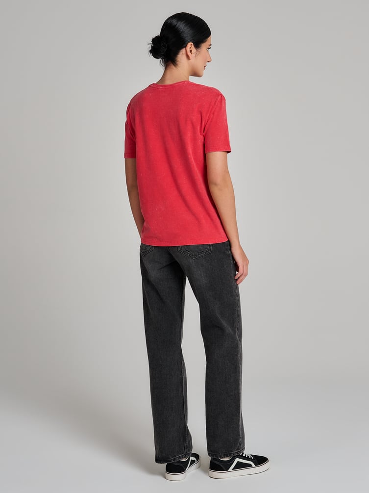 Футболка оверсайз с вареным эффектом