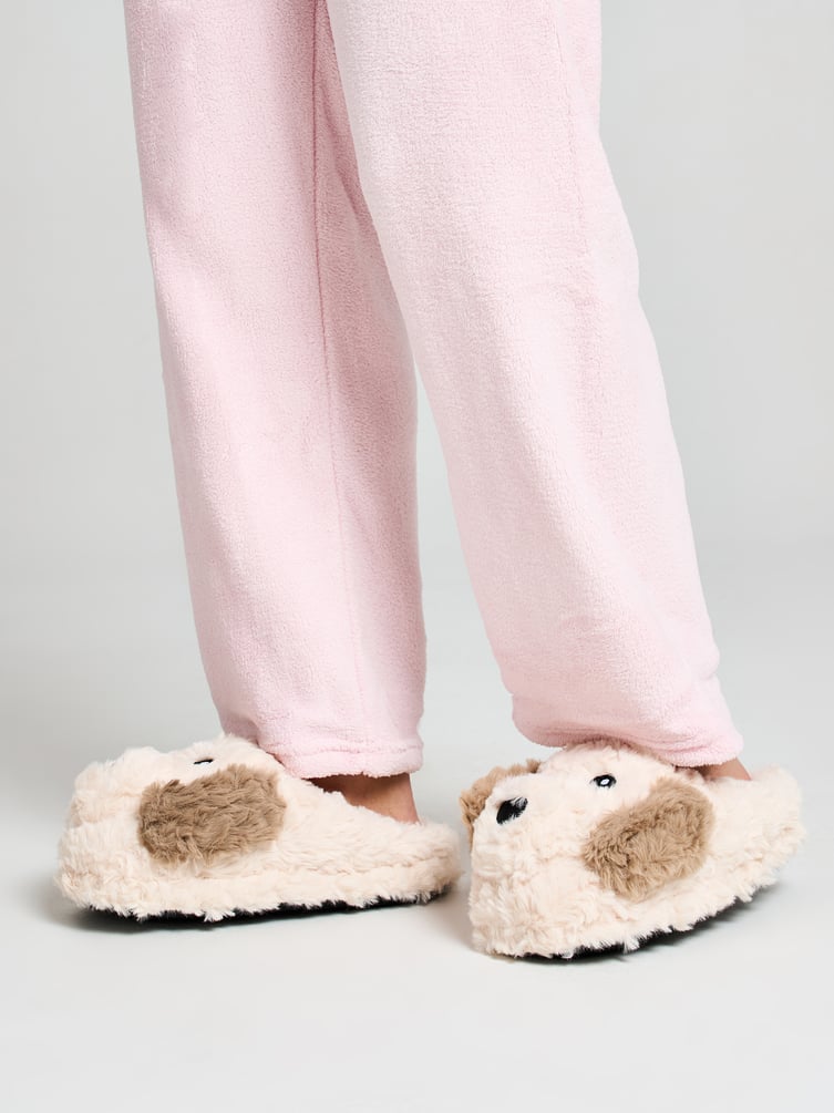 Плюшевые тапки игрушки в виде собачек