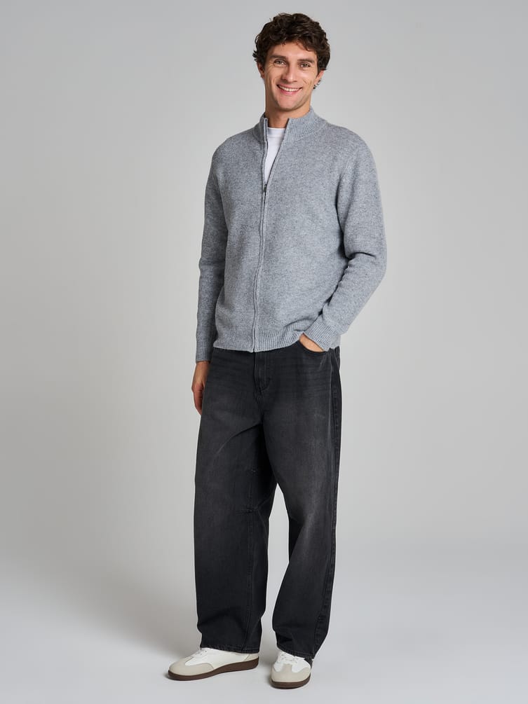 Кардиган трикотажный на молнии