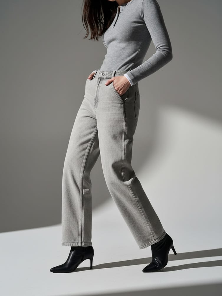 Джины багги с вареным эффектом