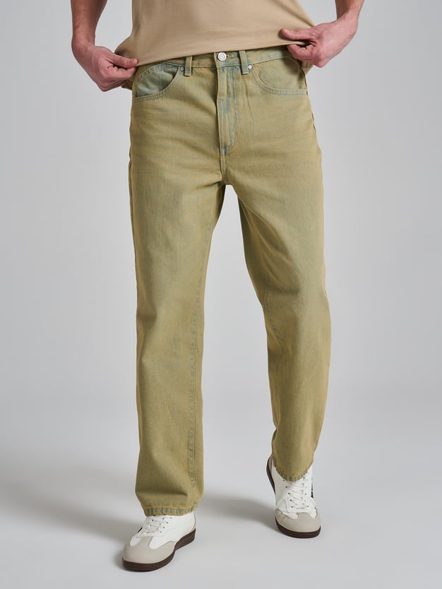 Джинсы багги зауженные