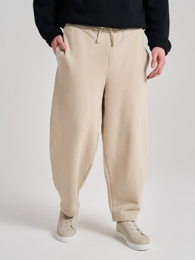 Спортивные широкие брюки с начесом