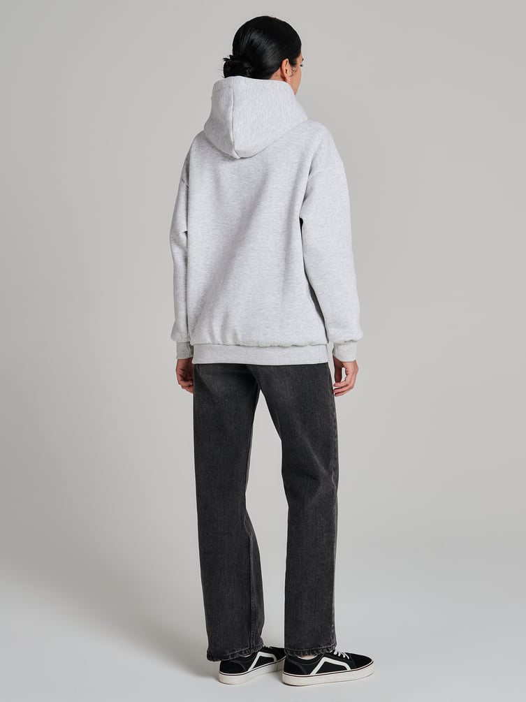 Утепленное худи оверсайз с начесом