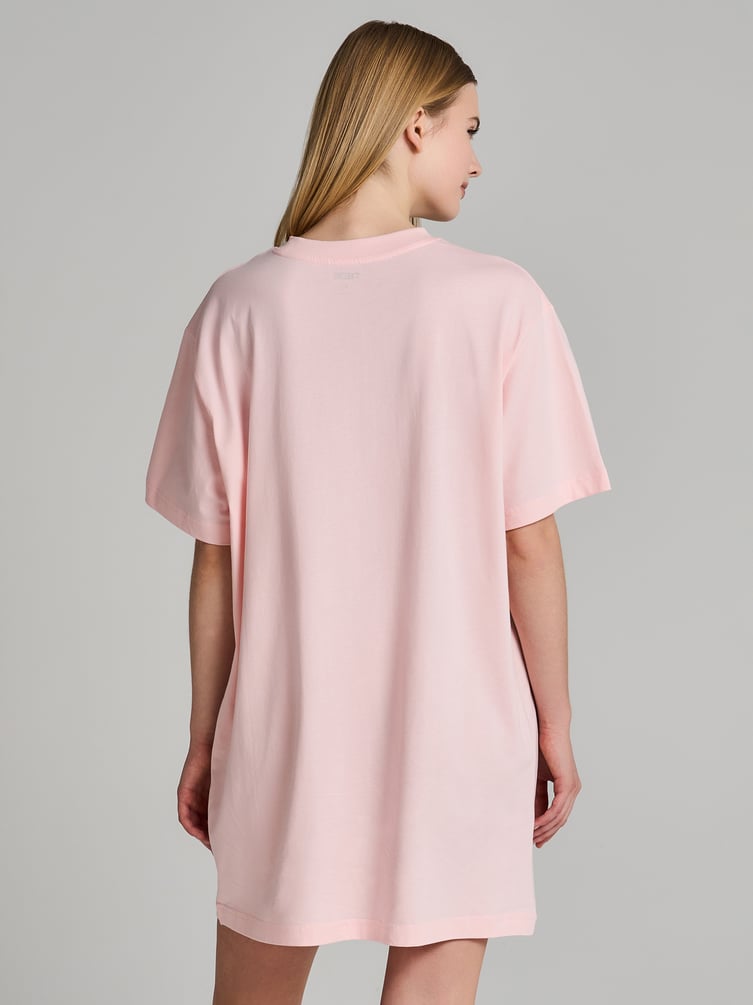 Хлопковая ночная сорочка с принтом