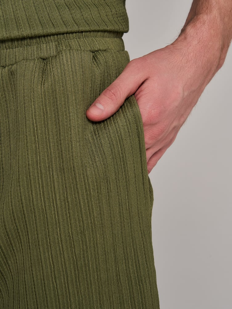 Шорты повседневные из жатого материала