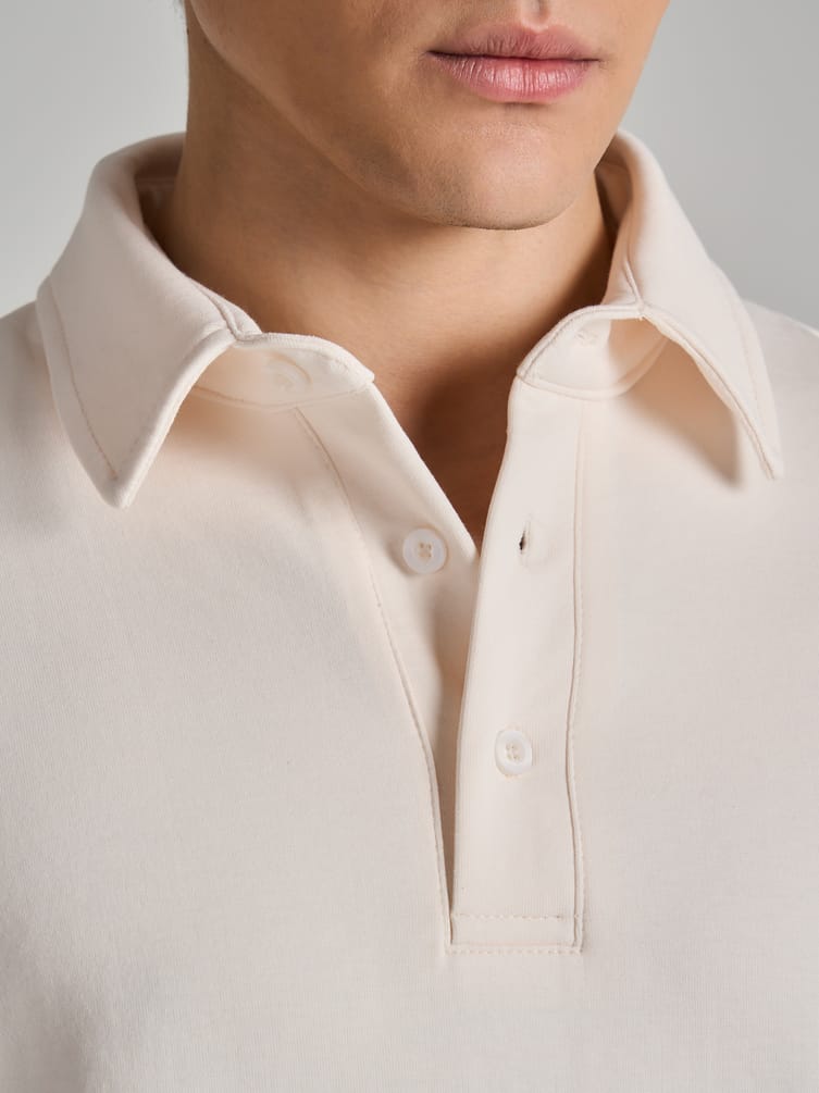 Свитшот поло на пуговицах