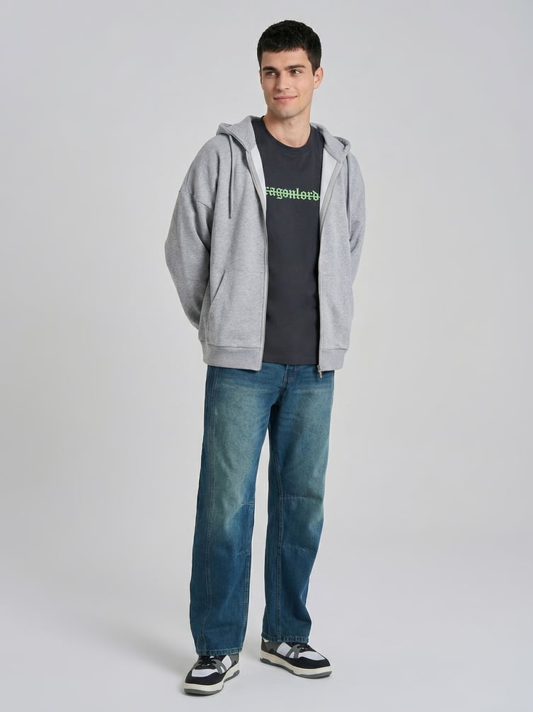 Толстовка оверсайз с капюшоном