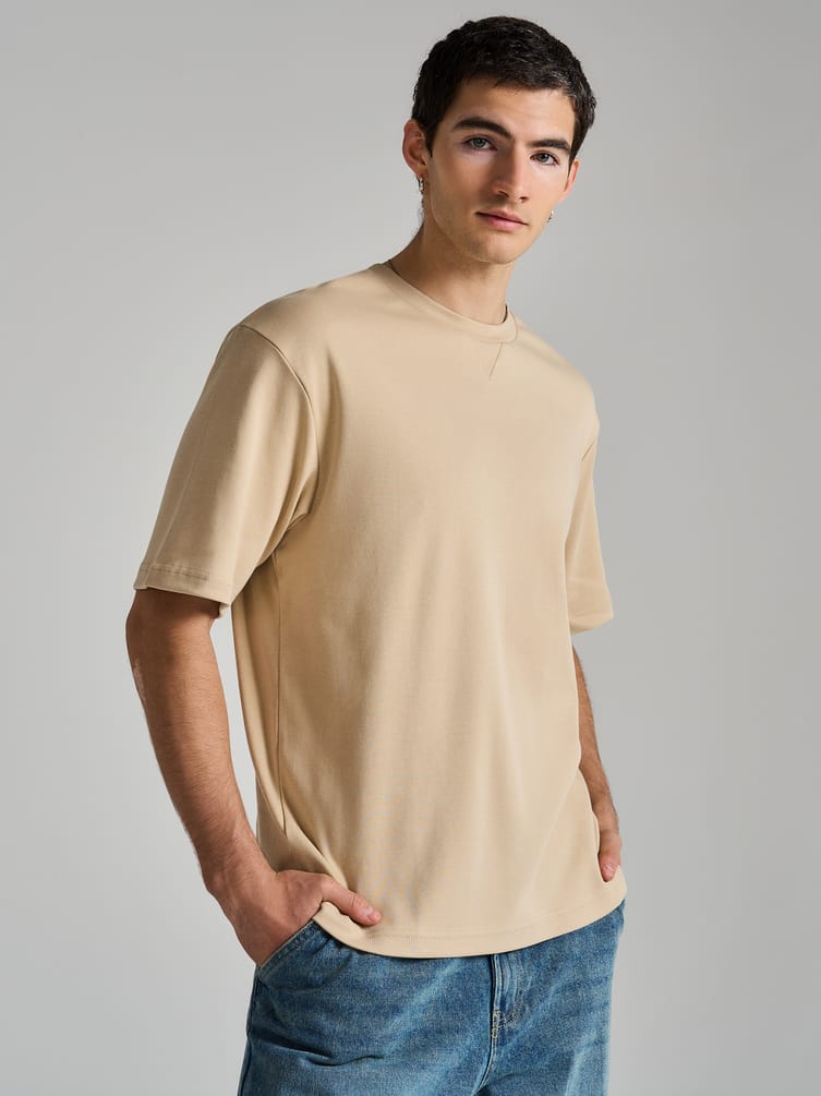 Футболка плотная однотонная