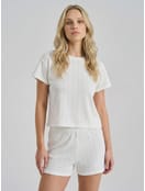 Пижама хлопковая с футболкой и шортами