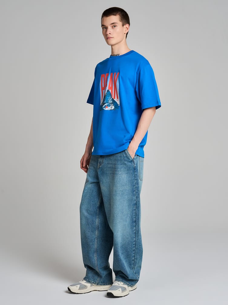 Футболка хлопок с принтом гор