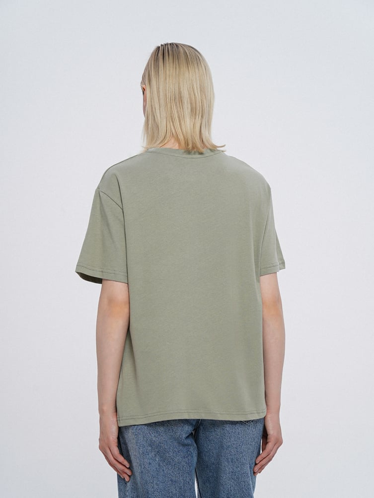 Футболка из хлопка с принтом бабочки