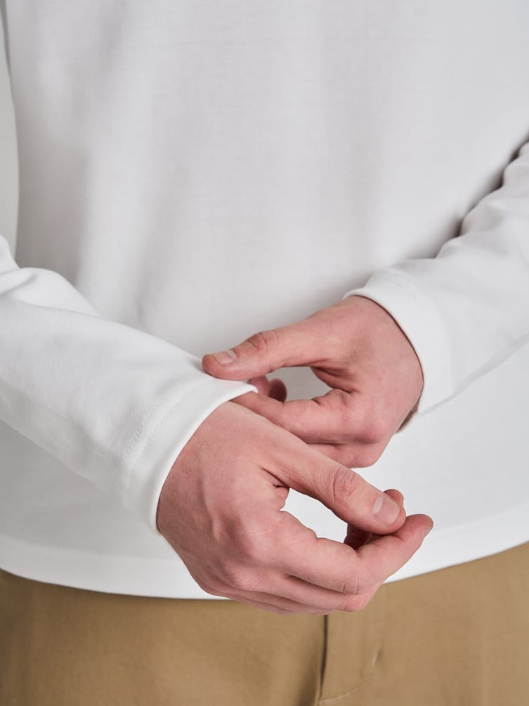 Лонгслив из хлопка с пуговицами