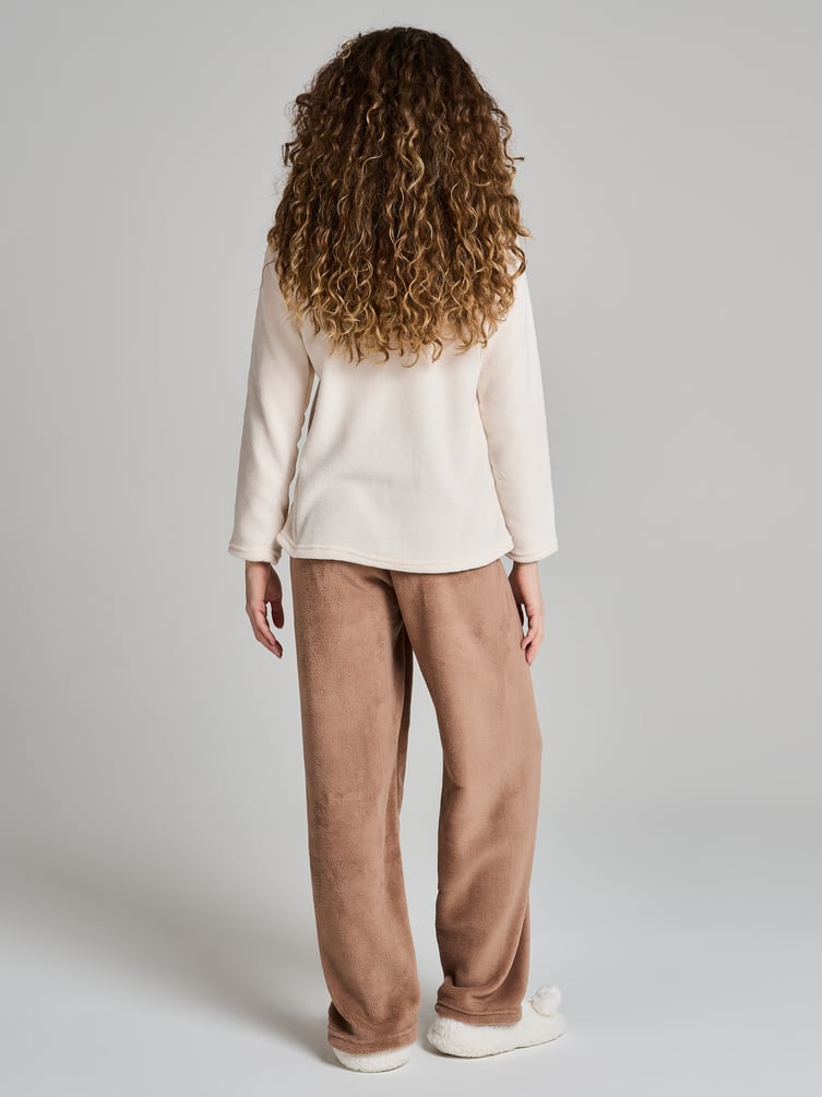 Пижама теплая плюшевая с вышивкой