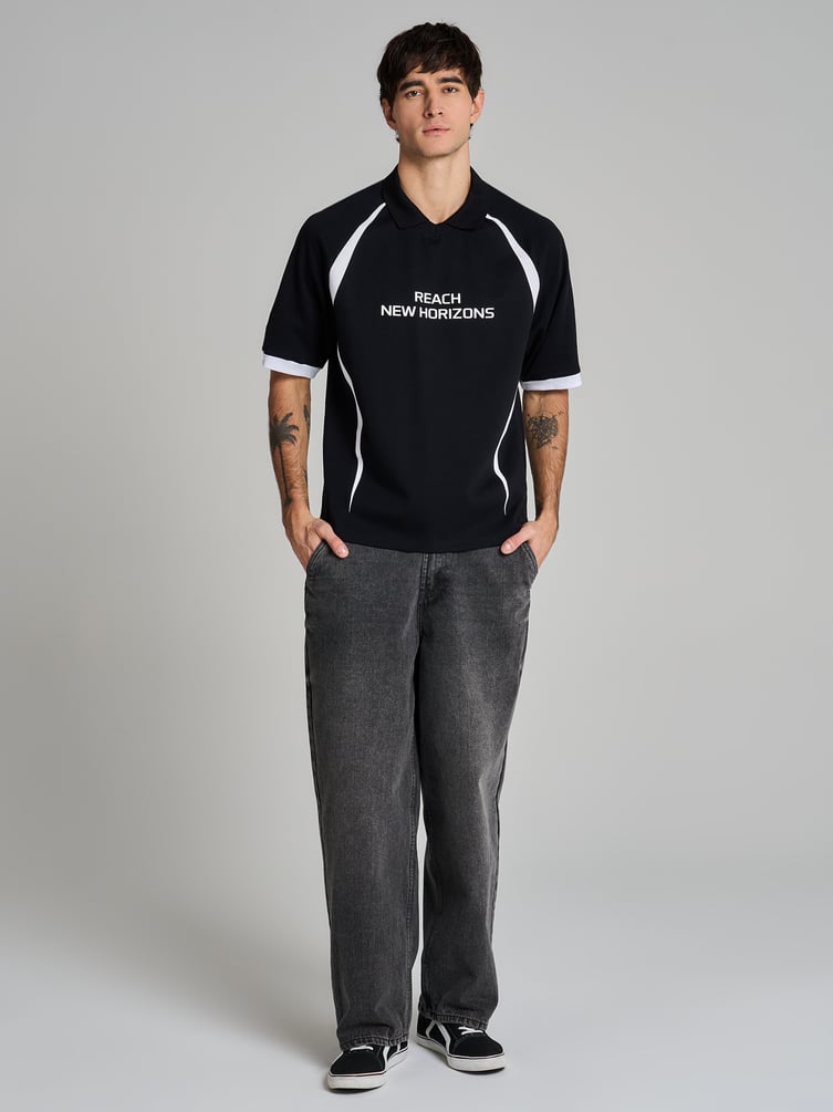 Рубашка поло с надписью