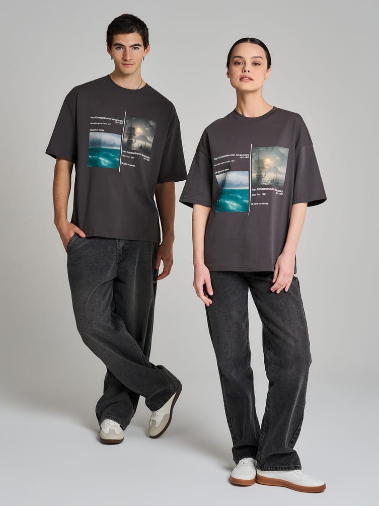 Футболка с принтом картин Третьяковской галереи