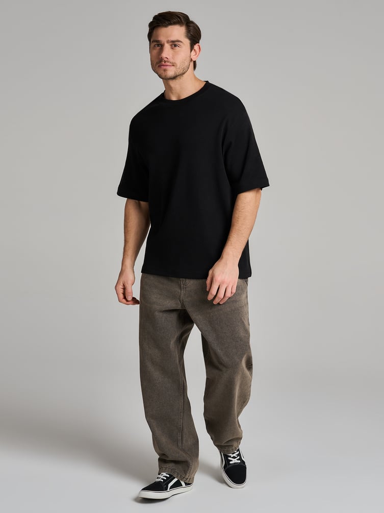 Футболка из хлопка свободного кроя