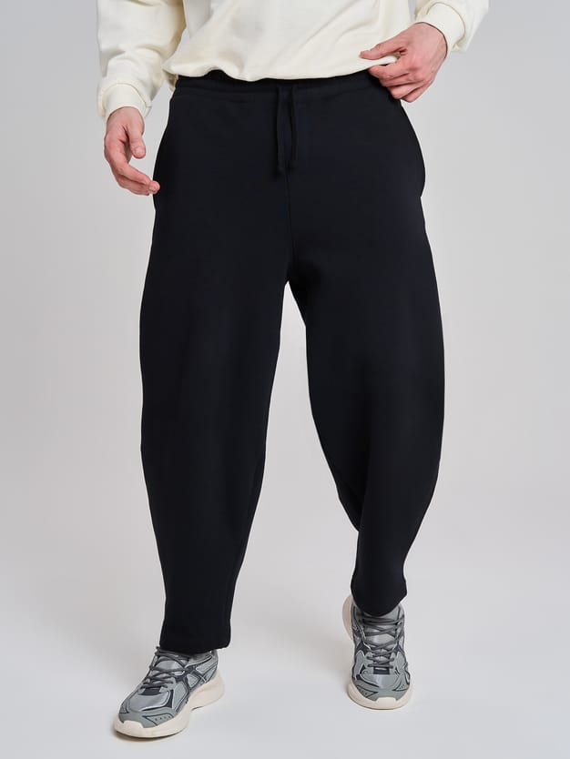 Спортивные широкие брюки с начесом