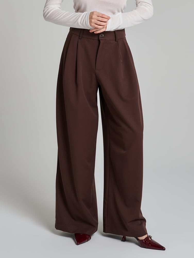 Брюки классические широкие