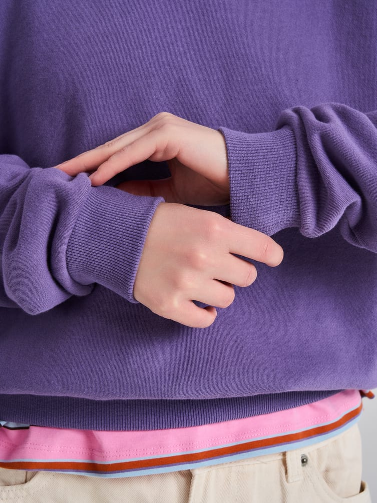 Свитшот однотонный без начеса