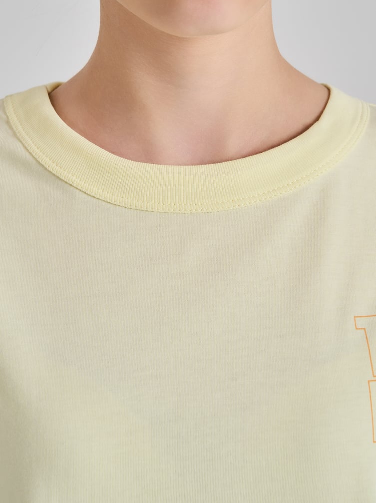 Футболка хлопковая с принтом банан