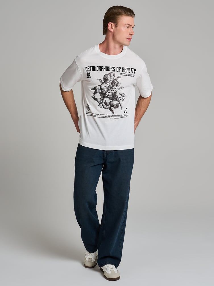 Футболка с принтом ангелов