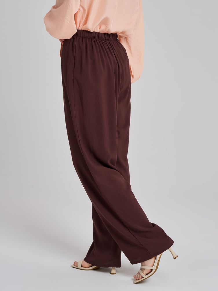 Брюки широкие летние