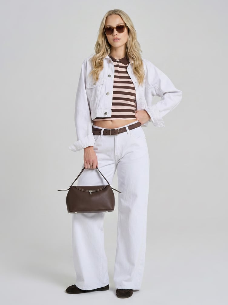 Футболка-поло в полоску