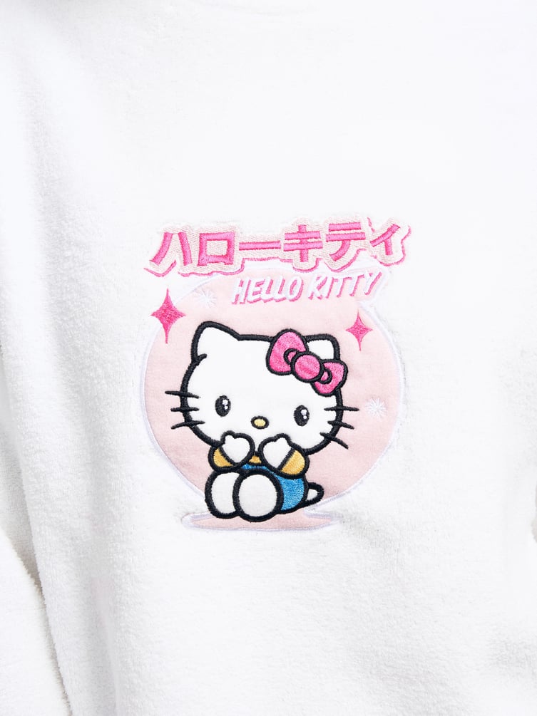 Плюшевая пижама с вышивкой Hello Kitty