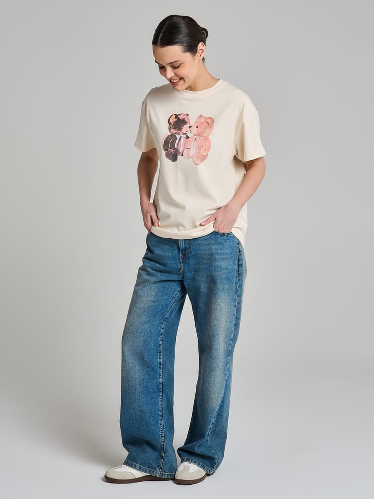 Футболка из хлопка с принтом