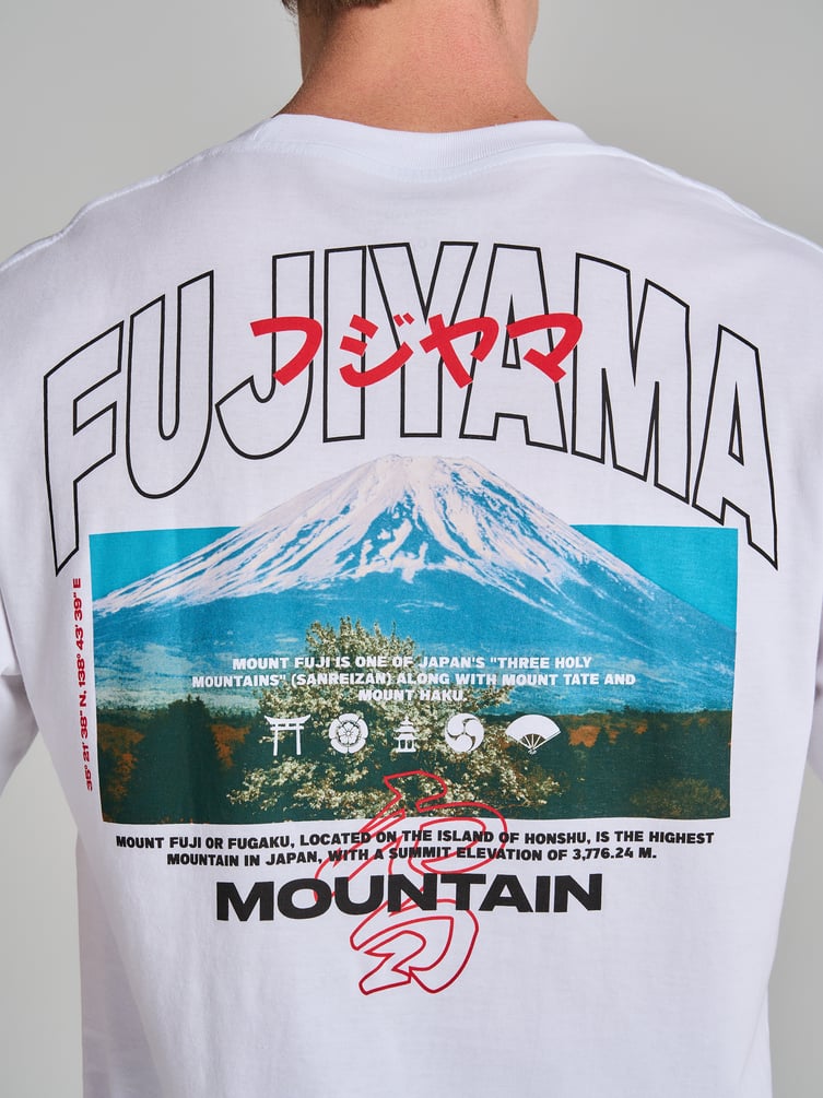 Футболка из хлопка с принтом на спине